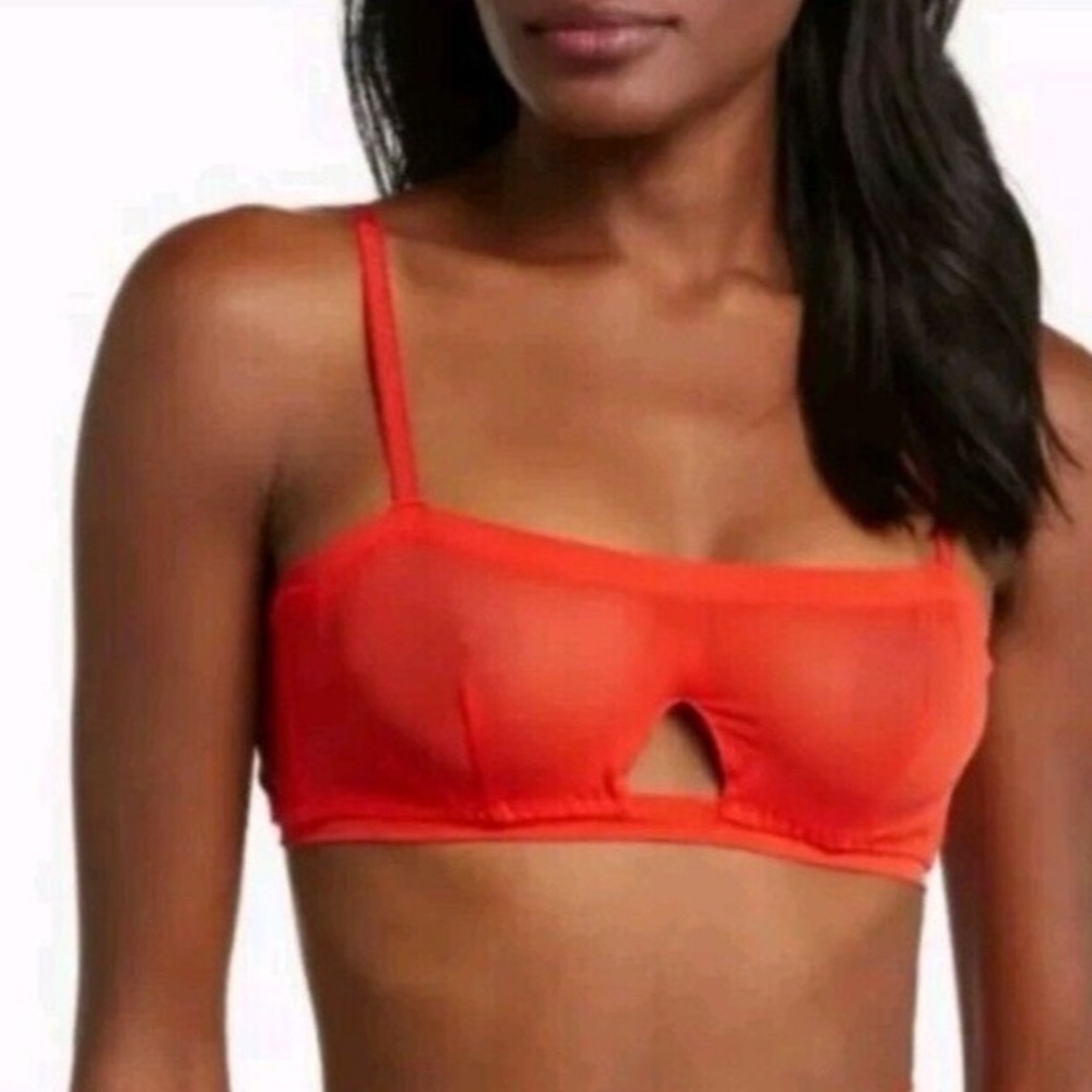 NEW We Are HAH Free People Blood Orange Red Balconet Wired Bra Multiple Sizes